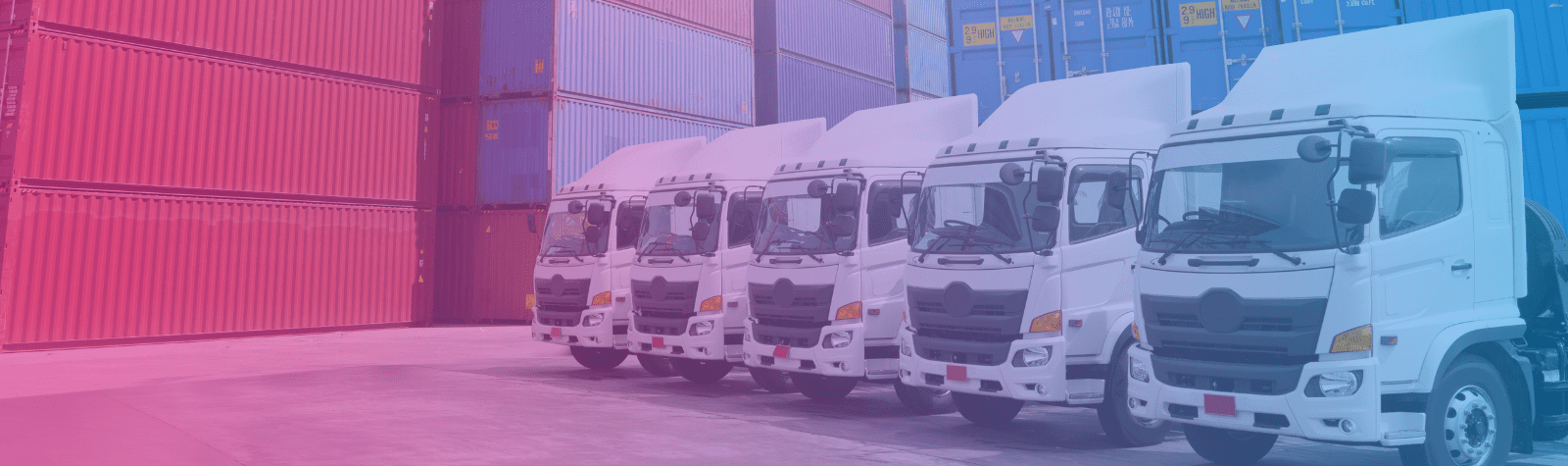 Frota de caminhões definidos para a operação logística
